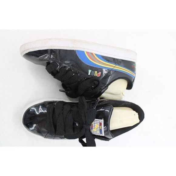 Puma Basket x DR Dee & Ricky Womens 36041801 Black Patent Leather Shoes Size 8.5 - Picture 2 of 12